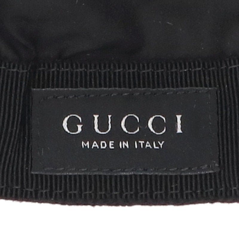GUCCI 26AW Web Stripe GG Baseball Cap Black Size M