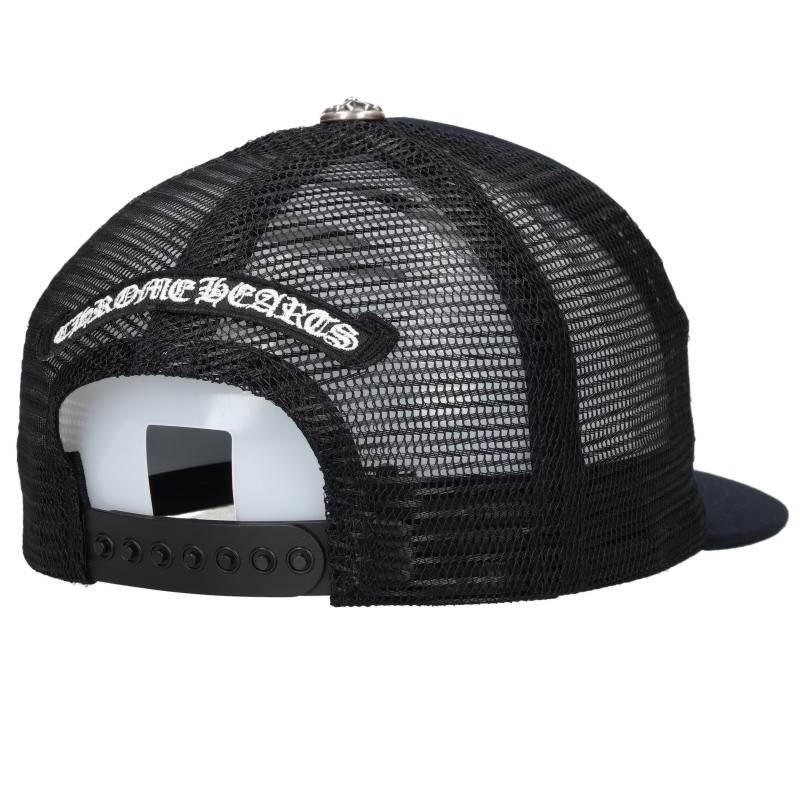 Chrome Hearts TRUCKER CAP Cemetery Leather Mesh Cap