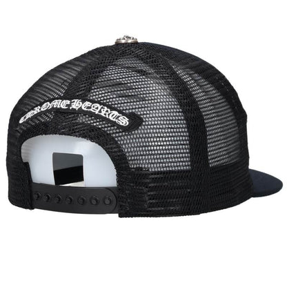 Chrome Hearts TRUCKER CAP Cemetery Leather Mesh Cap