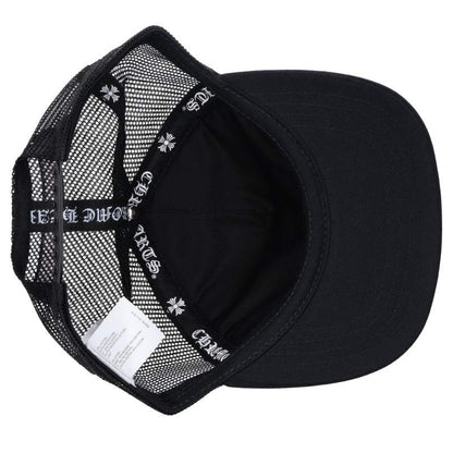 Chrome Hearts TRUCKER CAP Cemetery Leather Mesh Cap