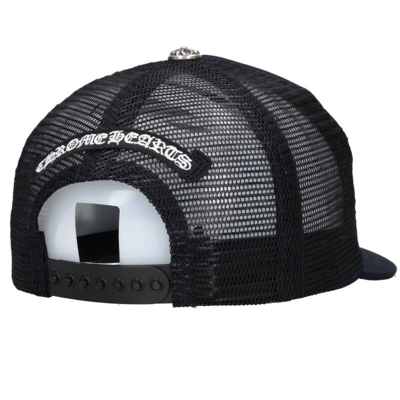 Chrome Hearts Leather Patch 3 Cross Trucker Cap Size ONE