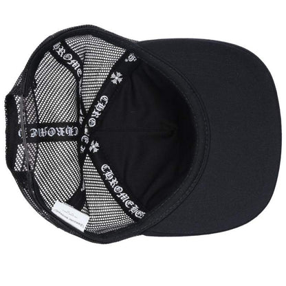 Chrome Hearts Leather Patch 3 Cross Trucker Cap Size ONE