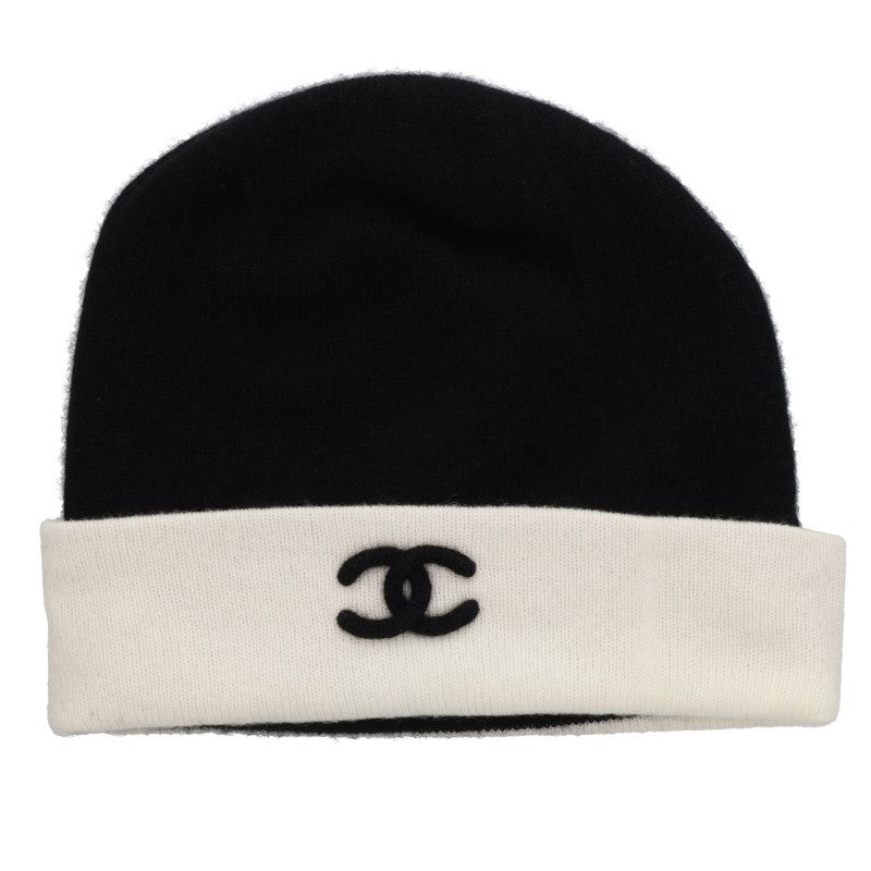 CHANEL Coco Mark Cashmere Beanie Hat