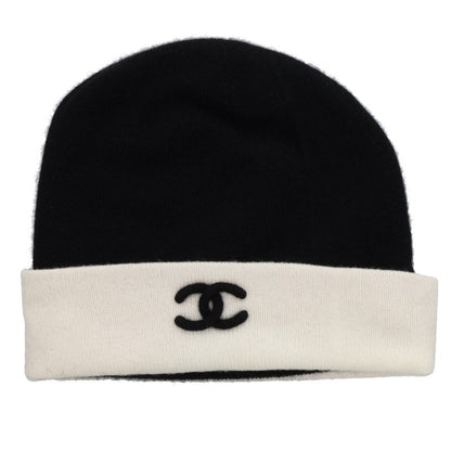 CHANEL Coco Mark Cashmere Beanie Hat