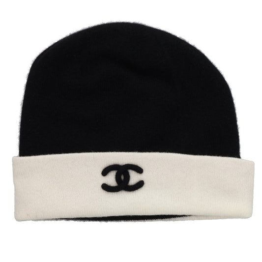 CHANEL Coco Mark Cashmere Beanie Hat