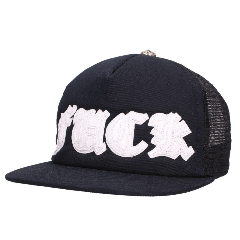 Chrome Hearts FUCK Patch Cross Ball Trucker Cap Multi
