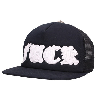 Chrome Hearts FUCK Patch Cross Ball Trucker Cap Multi
