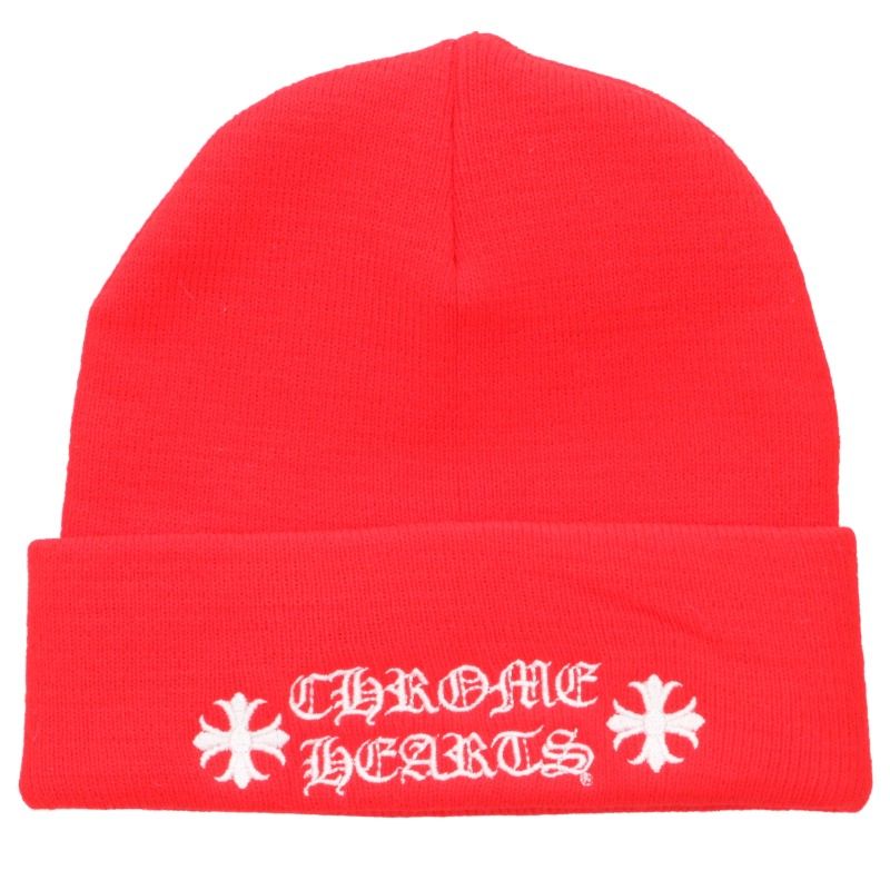 Chrome Hearts Logo Embroidered Wool Cap Beanie Size ONE