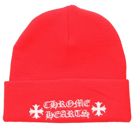 Chrome Hearts Logo Embroidered Wool Cap Beanie Size ONE