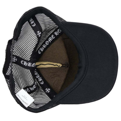 Chrome Hearts CH Patch Trucker Cap Black Silver