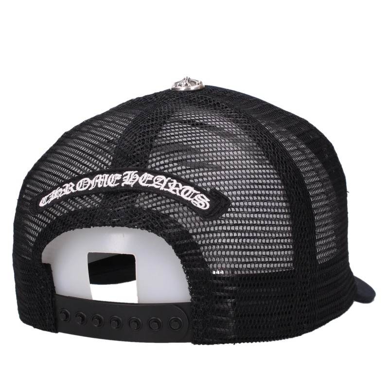 Chrome Hearts FUCK Patch Trucker Cap Black/Silver Size ONE