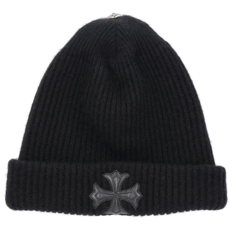Chrome Hearts Cashmere Leather CH Plus Patch Beanie Size ONE