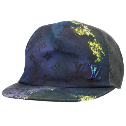 LOUISVUITTON Monogram Tie-Dye Cap Navy Green Size 58