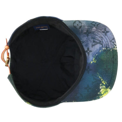 LOUISVUITTON Monogram Tie-Dye Cap Navy Green Size 58