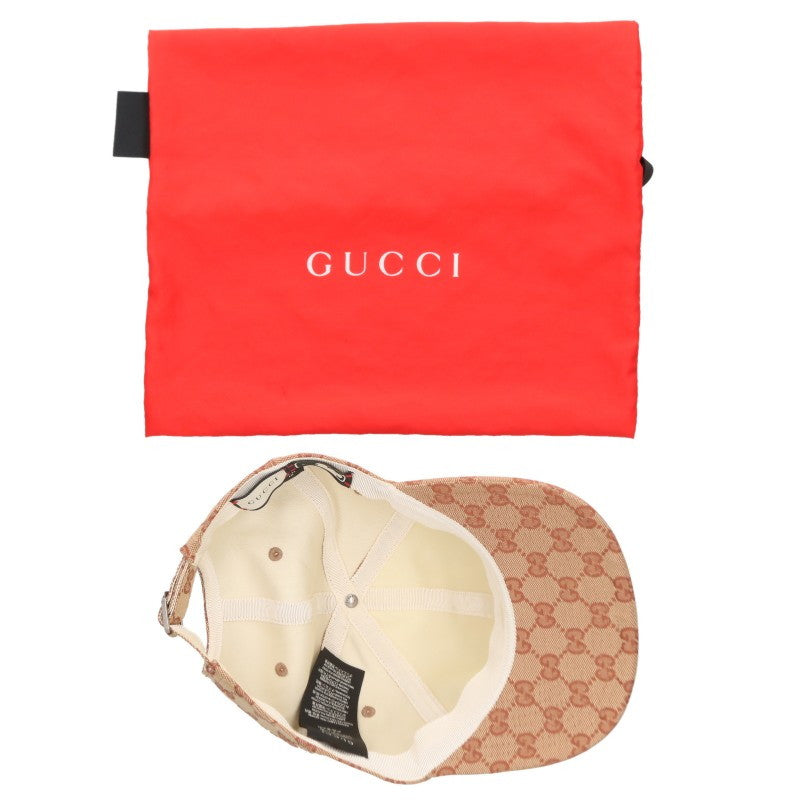 GUCCI MLB LA Embroidery All-Over Pattern Cap Beige