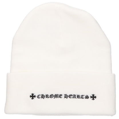 Chrome Hearts White/Black CH Logo Acrylic Beanie