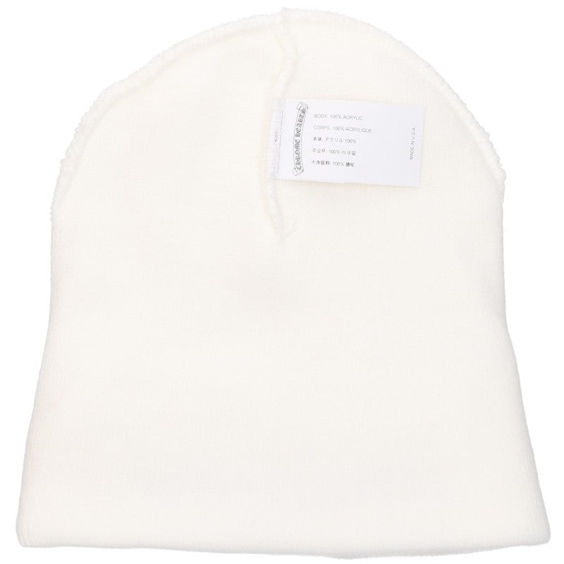 Chrome Hearts White/Black CH Logo Acrylic Beanie