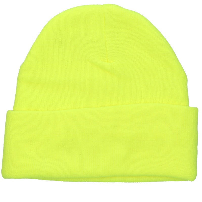 Chrome Hearts Yellow Logo Embroidered Acrylic Beanie