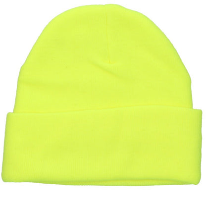Chrome Hearts Yellow Logo Embroidered Acrylic Beanie
