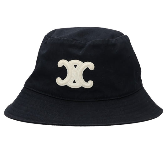 CELINE Triomphe Embroidery Cotton Bucket Hat Multi Size M