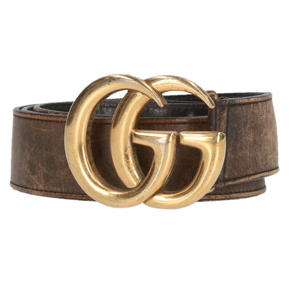 GUCCI GG Marmont Buckle Belt (Brown/Gold) Size ONE SIZE