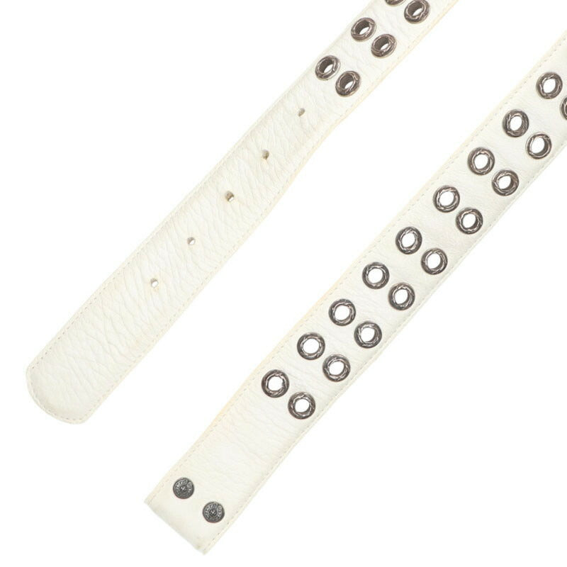 Chrome Hearts Double Grommet Leather Belt Size ONE SIZE