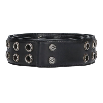 Chrome Hearts DBL GROMMET Leather Belt Black