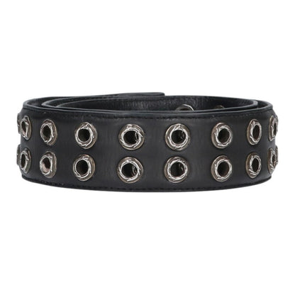 Chrome Hearts DBL GROMMET Leather Belt Black