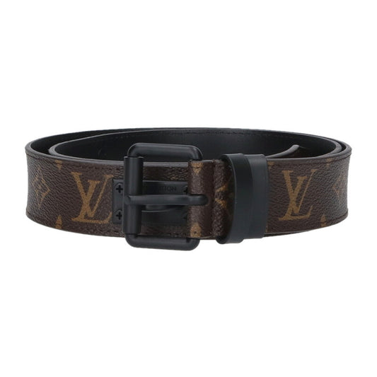 Louis Vuitton Leather Chain Belt Brown Size 95