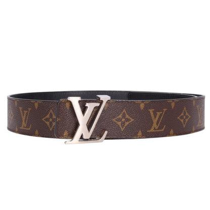 Louis Vuitton LV Leather Belt Brown x Black Size 90