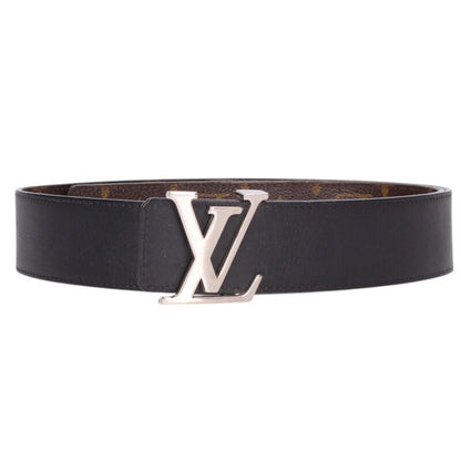 Louis Vuitton LV Leather Belt Brown x Black Size 90