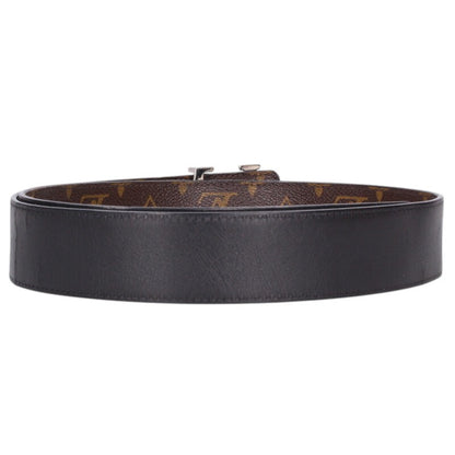 Louis Vuitton LV Leather Belt Brown x Black Size 90
