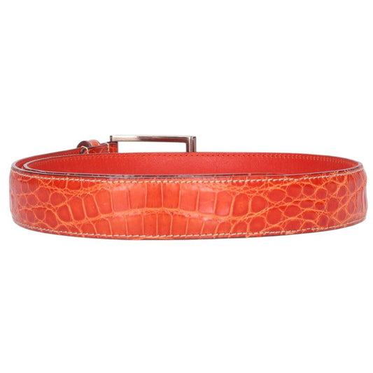 Prada Leather Belt Red Size 80