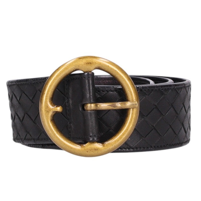 BOTTEGA VENETA Intrecciato Leather Belt Size ONE SIZE