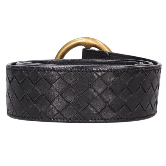 BOTTEGA VENETA Intrecciato Leather Belt Size ONE SIZE