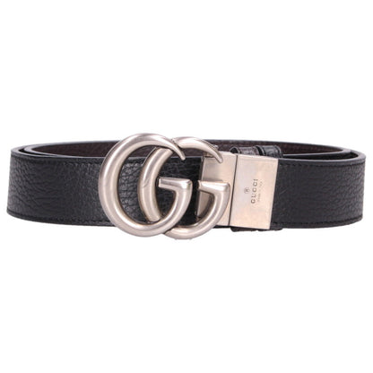 GUCCI GG Logo Buckle Reversible Leather Belt Size ONE SIZE