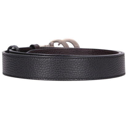 GUCCI GG Logo Buckle Reversible Leather Belt Size ONE SIZE