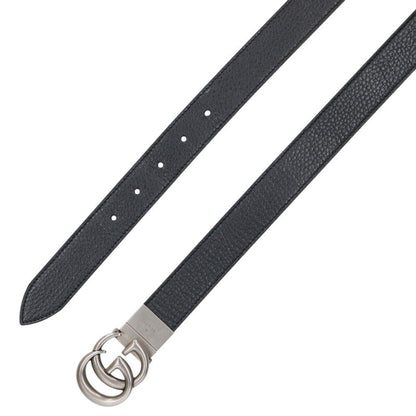 GUCCI GG Logo Buckle Reversible Leather Belt Size ONE SIZE
