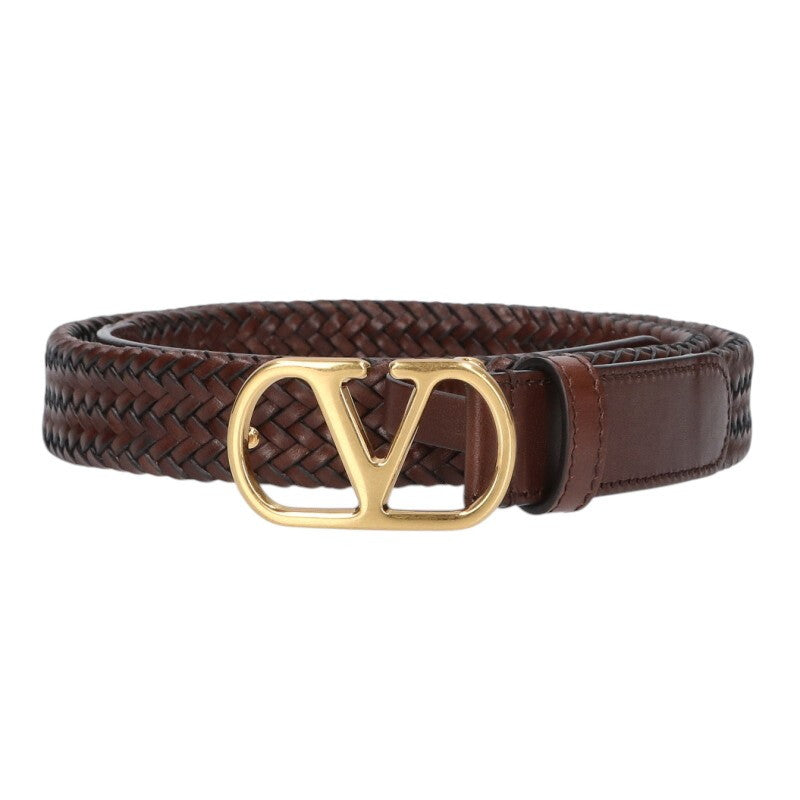 Valentino Garavani V Logo Leather Belt Size ONE SIZE
