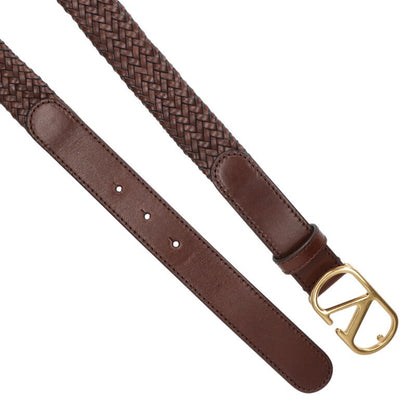 Valentino Garavani V Logo Leather Belt Size ONE SIZE