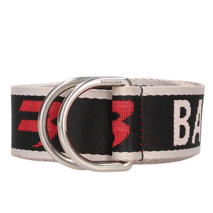 Balenciaga Logo Belt White x Black