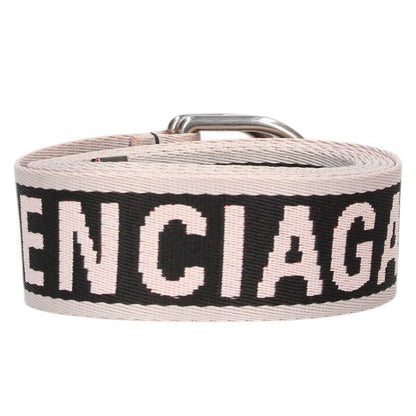 Balenciaga Logo Belt White x Black