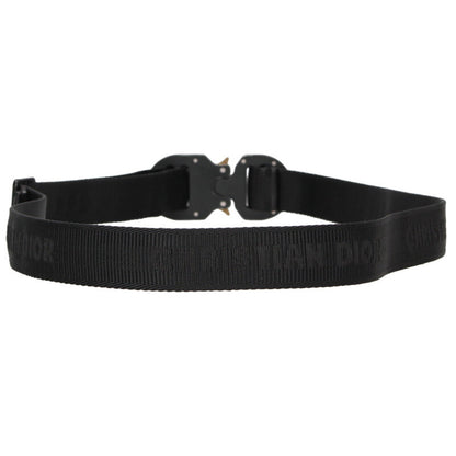 DIOR Rollercoaster Buckle Belt Black Size ONE SIZE