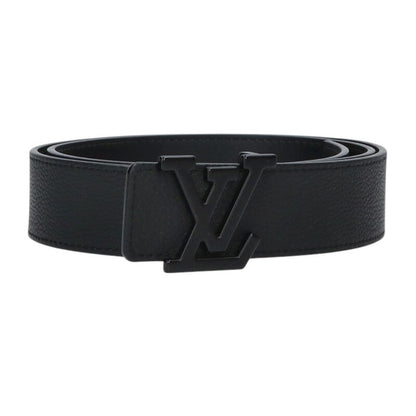 Louis Vuitton LV Leather Belt Black Size 85