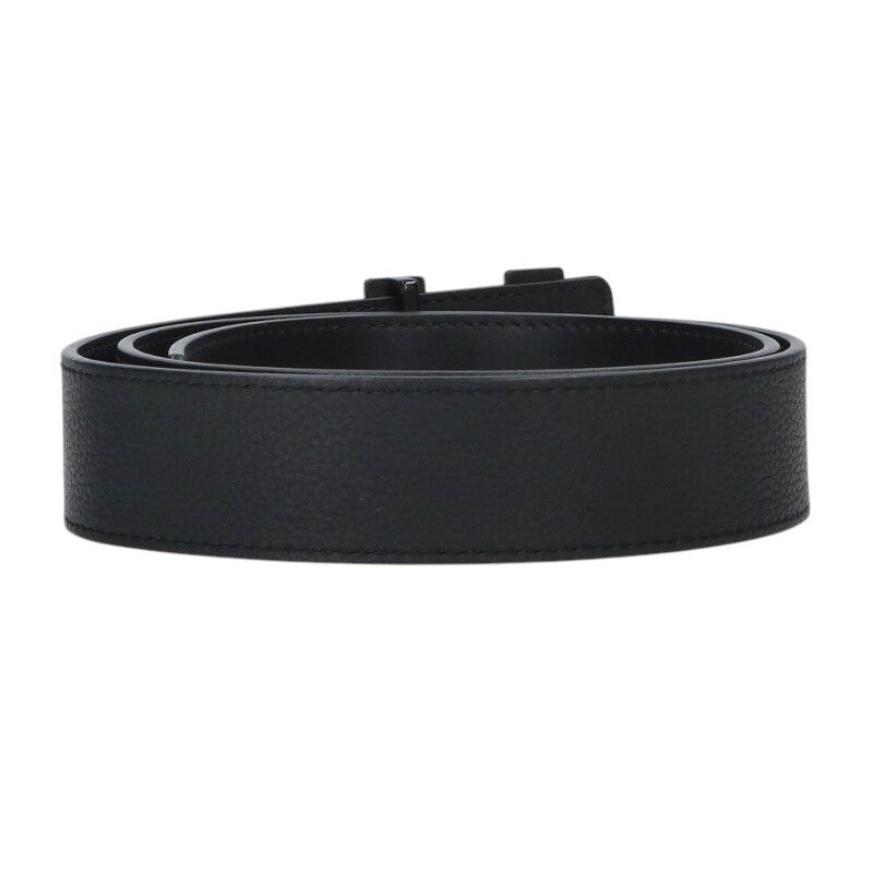 Louis Vuitton LV Leather Belt Black Size 85