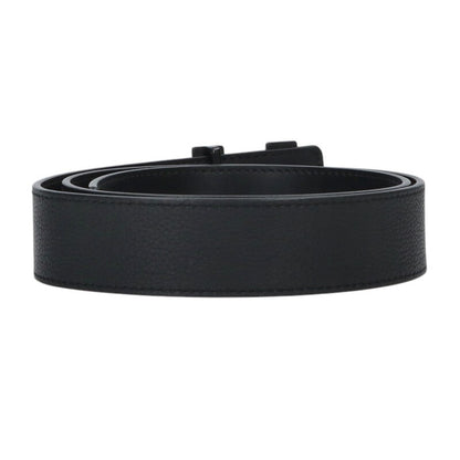 Louis Vuitton LV Leather Belt Black Size 85