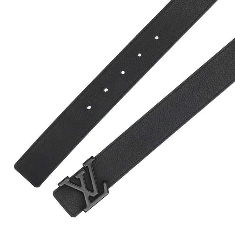 Louis Vuitton LV Leather Belt Black Size 85