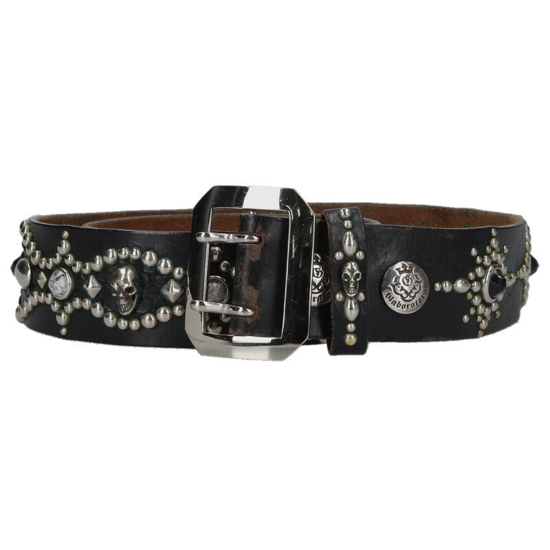 GABOR x Royston RG-1 Skull Stud Leather Belt Size ONE SIZE