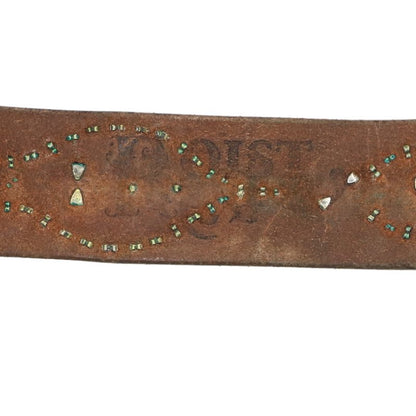 GABOR x Royston RG-1 Skull Stud Leather Belt Size ONE SIZE
