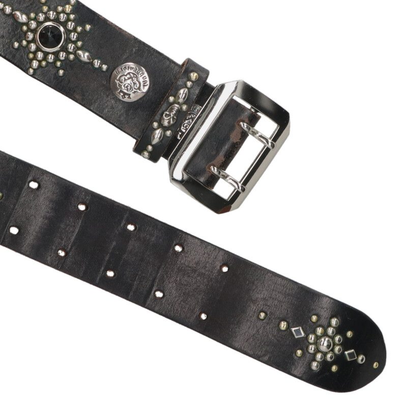 GABOR x Royston RG-1 Skull Stud Leather Belt Size ONE SIZE